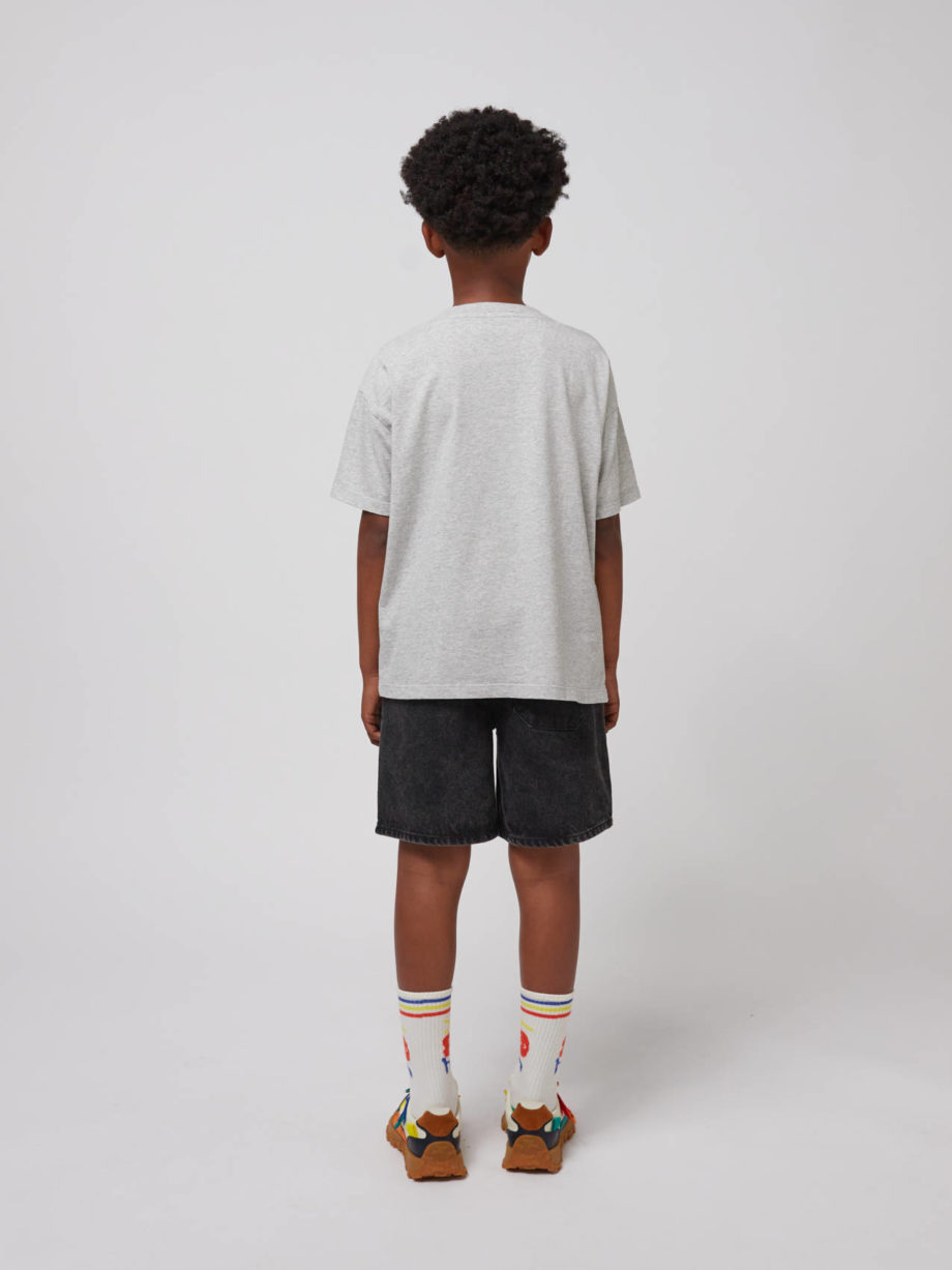 BOBO CHOSES | Happy Dog T-shirt HEATHER GREY