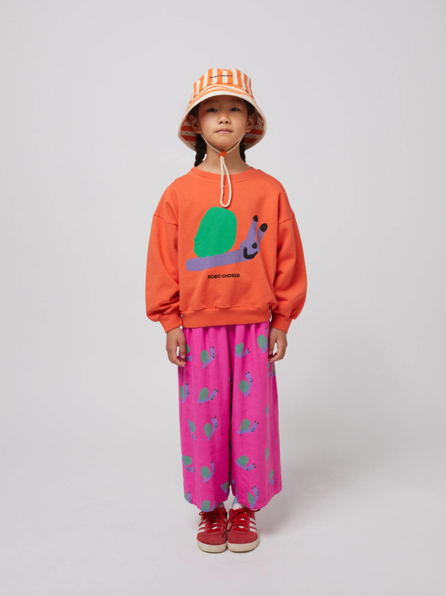 BOBO CHOSES |   Funny Snail sweatshirt RED