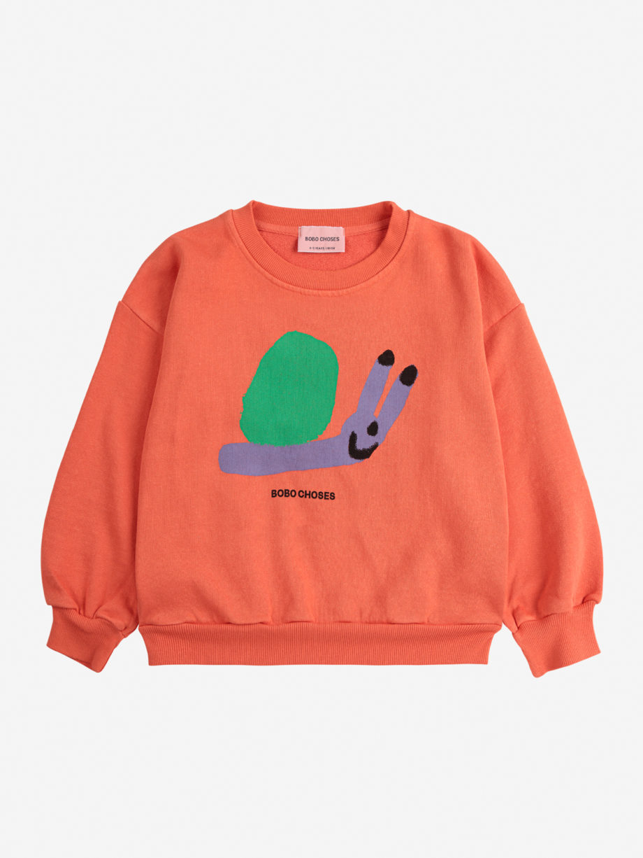 BOBO CHOSES |   Funny Snail sweatshirt RED