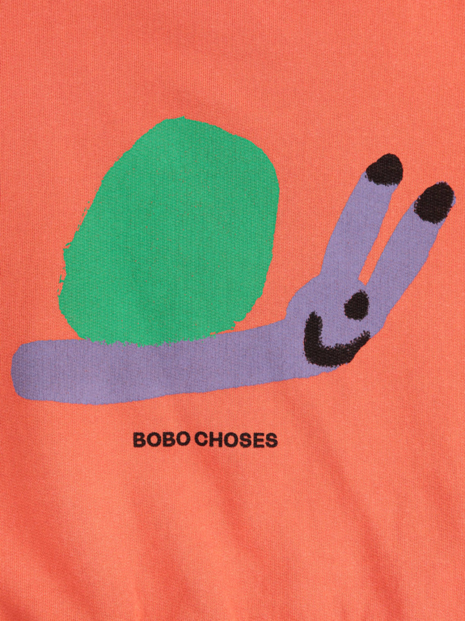 BOBO CHOSES |   Funny Snail sweatshirt RED