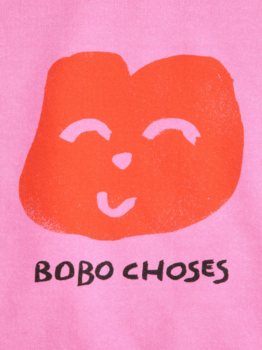BOBO CHOSES | Joyful Face sweatshirt FUCHSIA