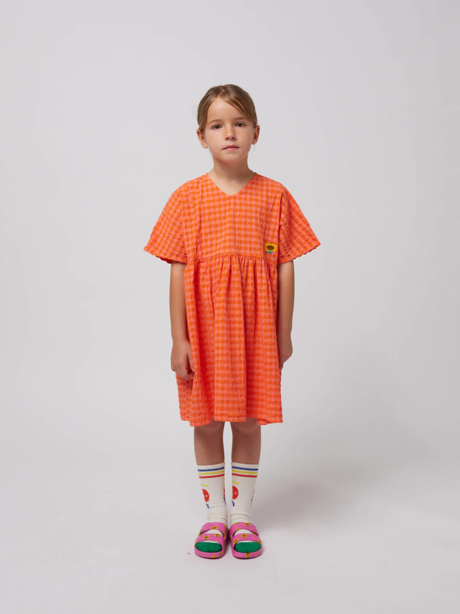 BOBO CHOSES | Vichy woven dress FUCHSIA