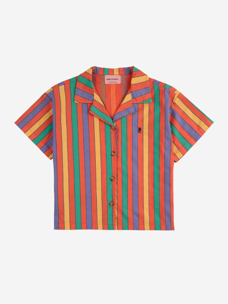 BOBO CHOSES | Multicolor Stripes shirt RED