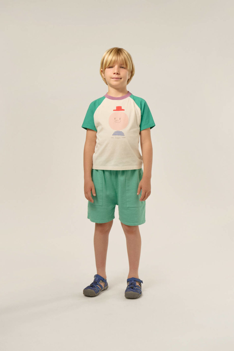 THE CAMPAMENTO |  Mr. Happy Man Color Block Kids Tshirt