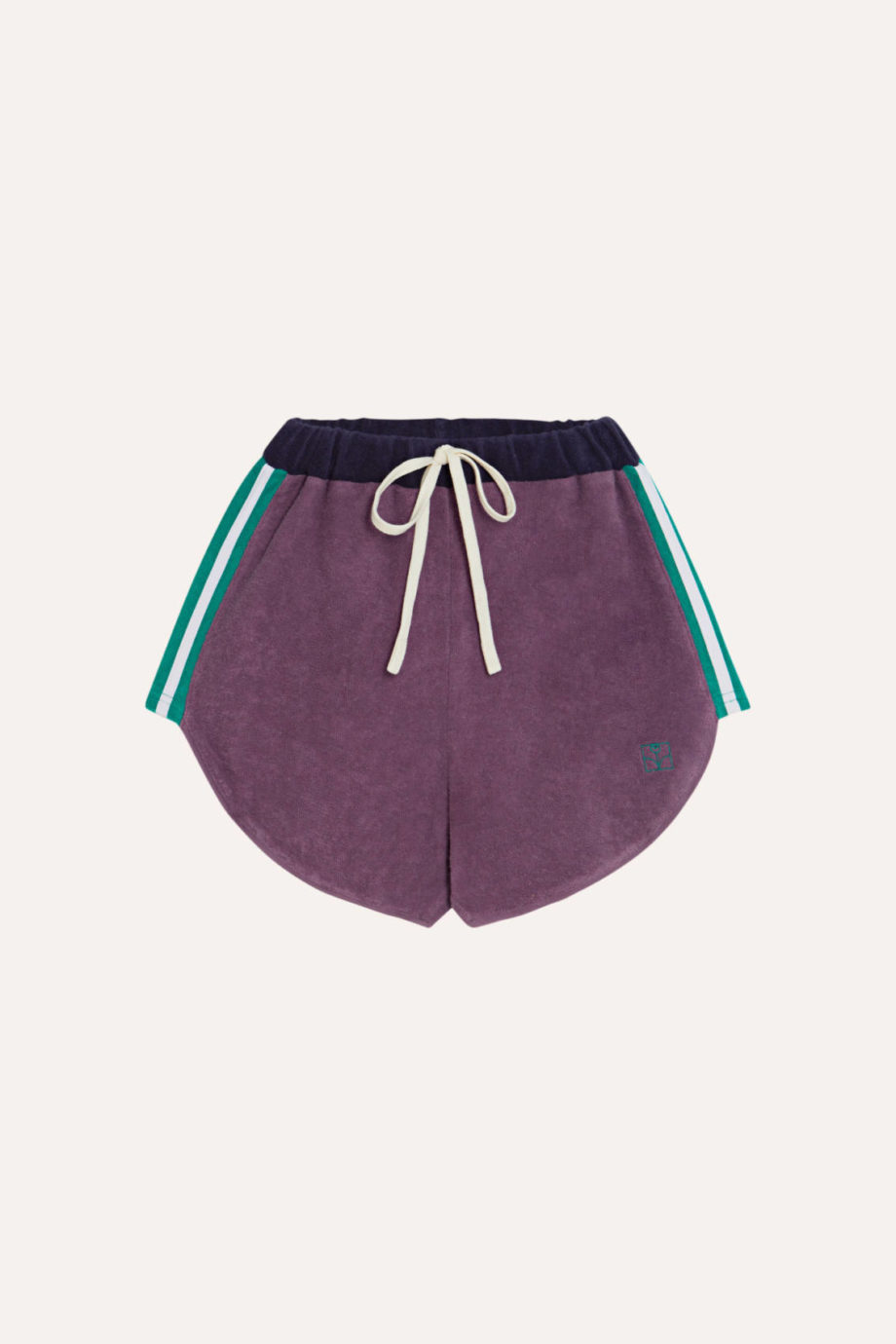 THE CAMPAMENTO | Purple Color Block Kids Shorts