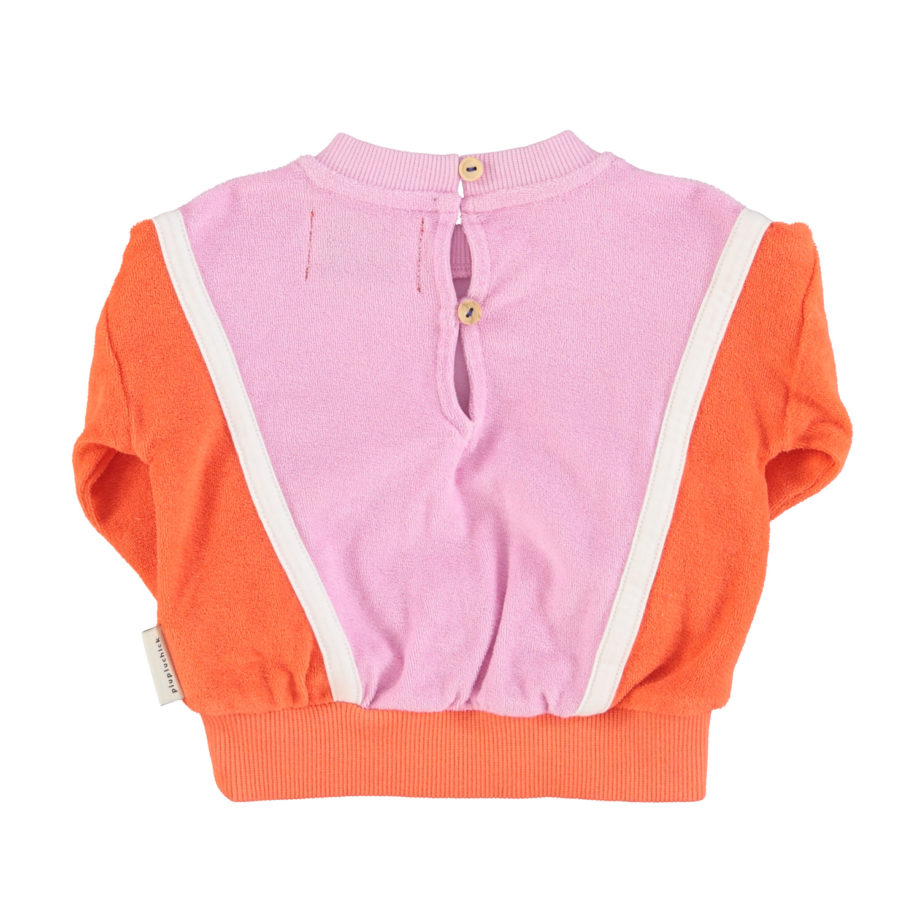 PIUPIUCHICK BABY | sweatshirt | orange & lavender