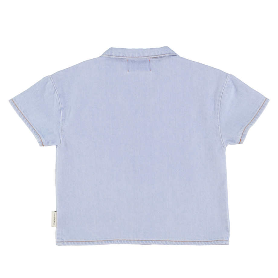 PIUPIUCHICK | hawaiian shirt | light blue soft denim