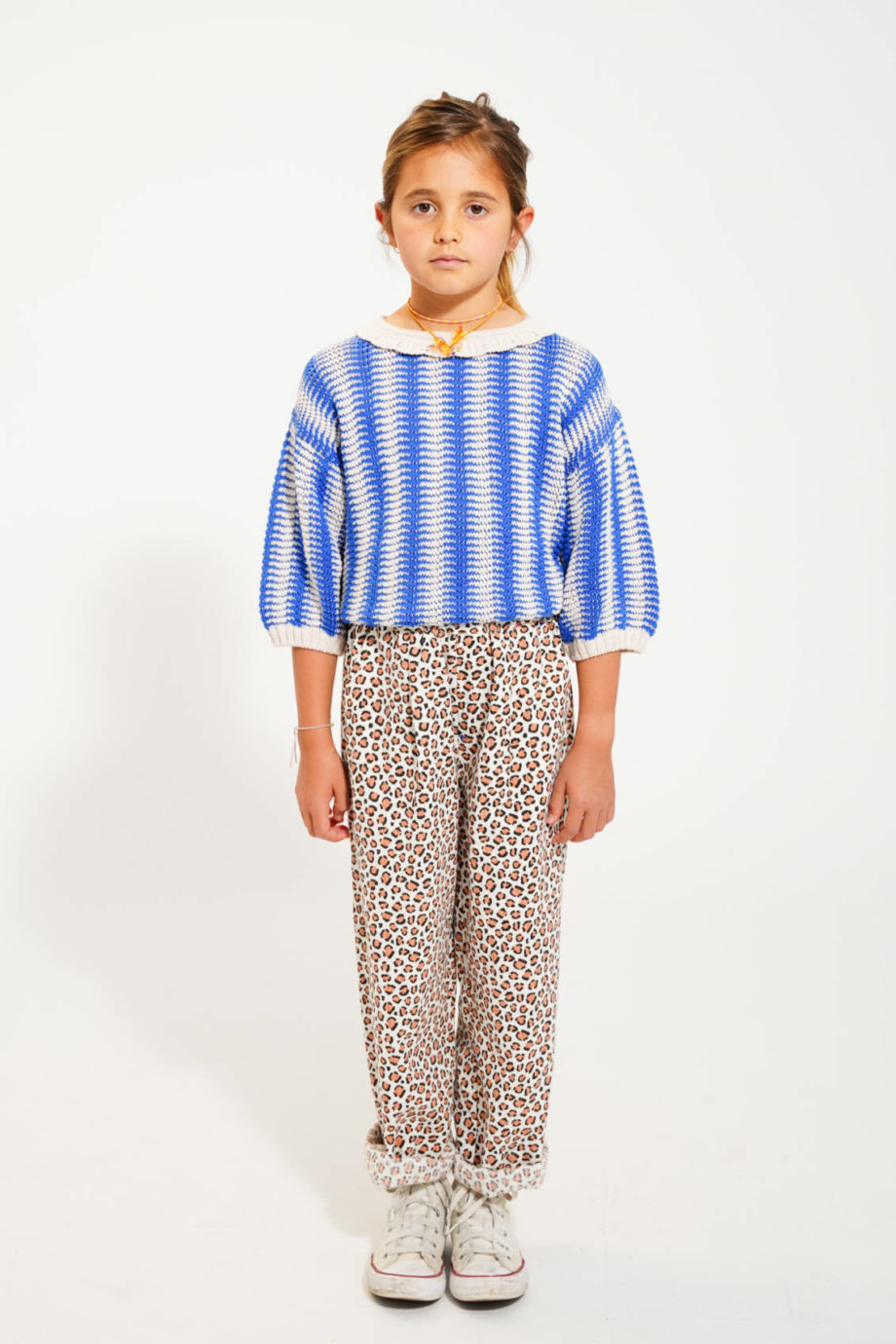PIUPIUCHICK |  trousers  | ecru animal print