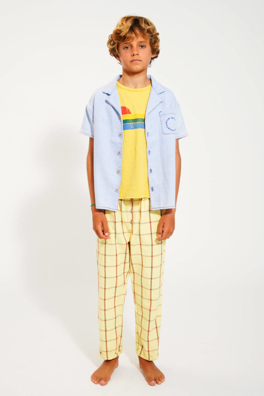 PIUPIUCHICK | hawaiian shirt | light blue soft denim