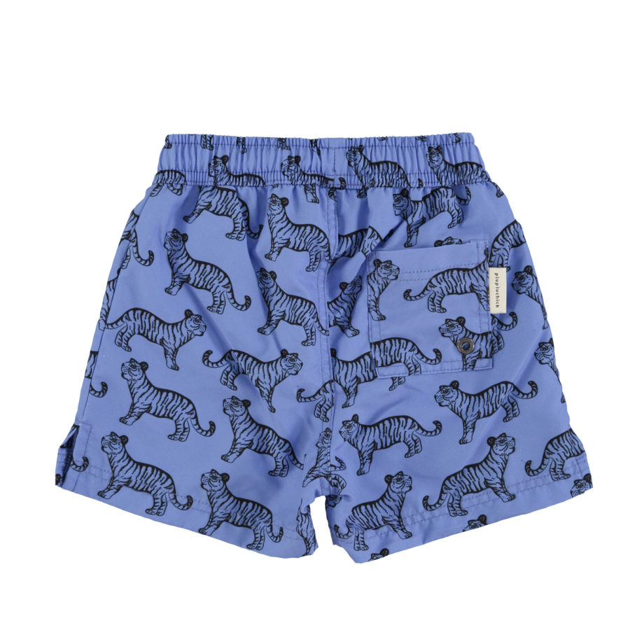 PIUPIUCHICK | swim shorts | blue w/ black tigers