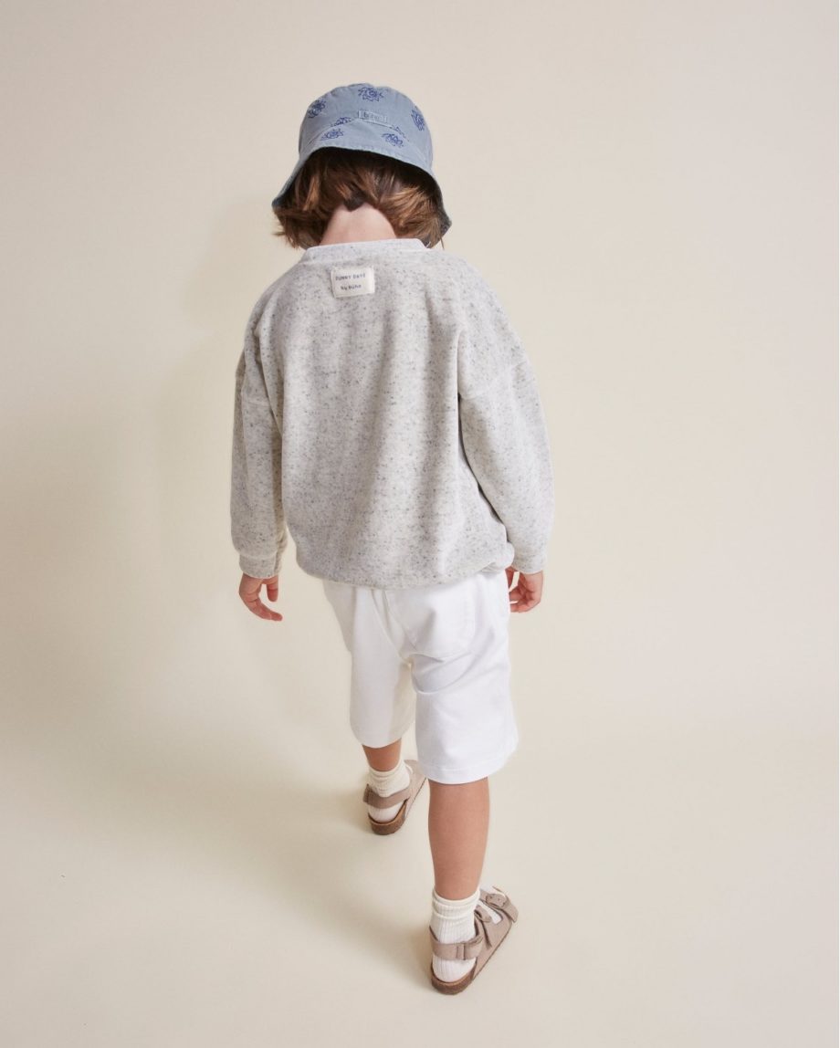 BÚHO | Terry Sweat-Shirt Grey mélange