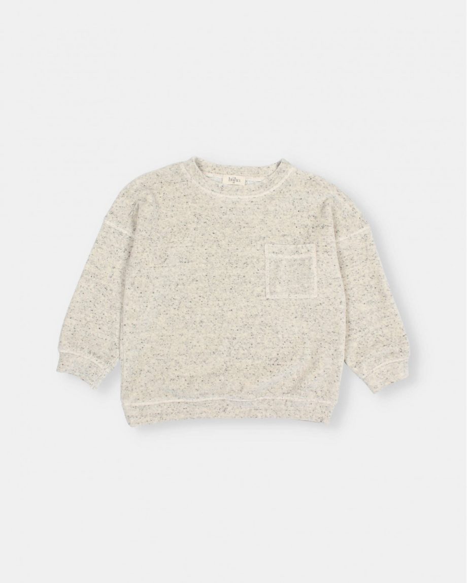 BÚHO | Terry Sweat-Shirt Grey mélange