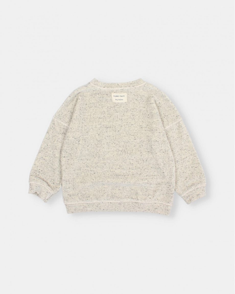 BÚHO | Terry Sweat-Shirt Grey mélange